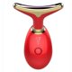 thumbnail image 2 of Masajeador facial Masajeador de cuello y frente Vibración de alta frecuencia Dispositivo facial antienvejecimiento para levantar y tensar la piel Recargable por USB 3 modos-Rojo, 2 of 5