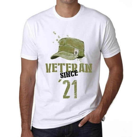 Men's Graphic T-Shirt Military Veteran Since 2021 3rd Birthday Anniversary 3 Year Old Gift 2021 Vintage Eco-Friendly Short Sleeve Novelty Tee