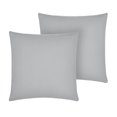 Gap Home Core Solid 2 Pack Decorative Square Throw Pillows Grey 18" x