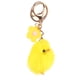 thumbnail image 3 of Llavero de pollito de peluche, adorno colgante para bolso y llave de coche (Pollito amarillo + flor amarilla), 3 of 5