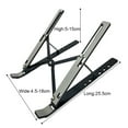 thumbnail image 2 of Laptop Stand, Laptop Holder Riser Computer Tablet Stand, Adjustable Full Silica Gel Aluminum Foldable Portable Holder, 2 of 6