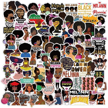100pcs Female Singer Stickers Singer Vinyl Waterproof Stickers for Teen ...