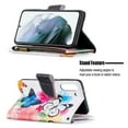 thumbnail image 3 of Dteck Case for Samsung Galaxy S21 FE 5G 6.4-inch,Magnetic Patterned Leather Zipper Card Holder Wallet Flip Case Kickstand Shockproof with Hand Strap Cover ,Butterfly, 3 of 6