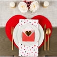 thumbnail image 2 of Confetti Hearts Print Napkin (Set of 6), 2 of 8