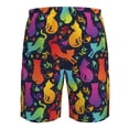 thumbnail image 6 of Naloa Colorful Cats Men's Beach Shorts, Surfing shorts, Swim trunks, Quick Dry Swim Trunks for Surfing Beach Fun - XX-Large, 6 of 9