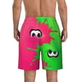 thumbnail image 4 of Splatoon Men's Swim Trunks Quick Dry Beach Board Shorts with Pockets Mesh Lining Bathing Suits, 4 of 7