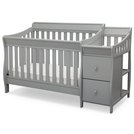 Delta Children Bentley S 4 In 1 Convertible Crib And Changer Gray