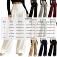 thumbnail image 7 of Women’s High Waist Yoga Pants Lightweight Wide Leg Sport Bottoms with Pockets Casual Loose Outdoor Fitness Trousers, 7 of 7