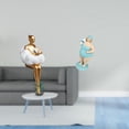 thumbnail image 2 of Estatua artística, figura de resina, escultura abstracta, traje de baño para mujer, decoración de mesa, adorno creativo para playa, adecuado para sala, 2 of 8
