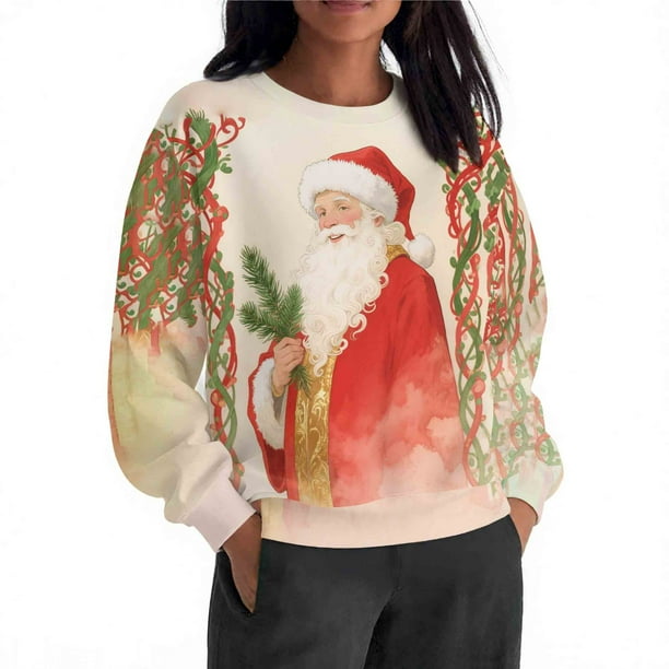 未使用　TAO　XMAS SWEATSHIRT 4Y YABCSAZ Clearance Sale Women Clothing!Women's Christmas Solid
