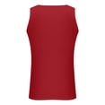 thumbnail image 4 of pstuiky Camisetas sin mangas para hombre, Camiseta ajustada de cuello redondo sin mangas de color liso para hombre Chaleco para hombre xxxl, 4 of 5