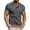 Dark Gray, variant on AHTJRT Mens Short Sleeve Henley Shirt with Contrast Piping Slim Fit Button Placket Crew Neck Leisure Tshirt Top Khaki XL