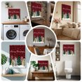 thumbnail image 6 of Ships Next Day Canvas Wall Art 12"x12",Christmas Tree Wood Framed Canvas Print Painting,Red Black Checkered Xmas Tree Winter Snowflake Ready to Hang Picture Wall Decor for Kitchen Dining Room Office, 6 of 9