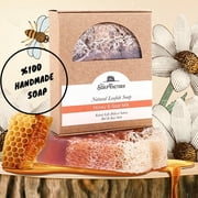 Honey Goat's Milk Natural Zucchini Fiber Soap Bar, Revitalize and Nourish the Peeled Skin. Fathers Day Gift, Don't Put Chemical on Your Skin