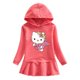 thumbnail image 3 of Hello Kitty nueva ropa para niños sudadera con capucha de algodón puro vestido de suéter para niñas vestido deportivo informal bebé dulce y linda falda pequeña, 3 of 5