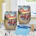 thumbnail image 4 of Be My Valentine's British Shorthair Truck Full of Love Flower Balloon 12oz Stainless Steel Wine Tumbler Insulated Cup with Lid Cat Lover Kitten Owner Gifts - 02029, 4 of 5