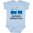 thumbnail image 3 of Inktastic Apraxia Awareness Ribbon Train Boys or Girls Baby Bodysuit, 3 of 5