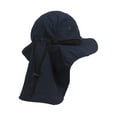 thumbnail image 3 of Gravity Outdoor Co. Travelers Flap Cap - Navy, 3 of 4