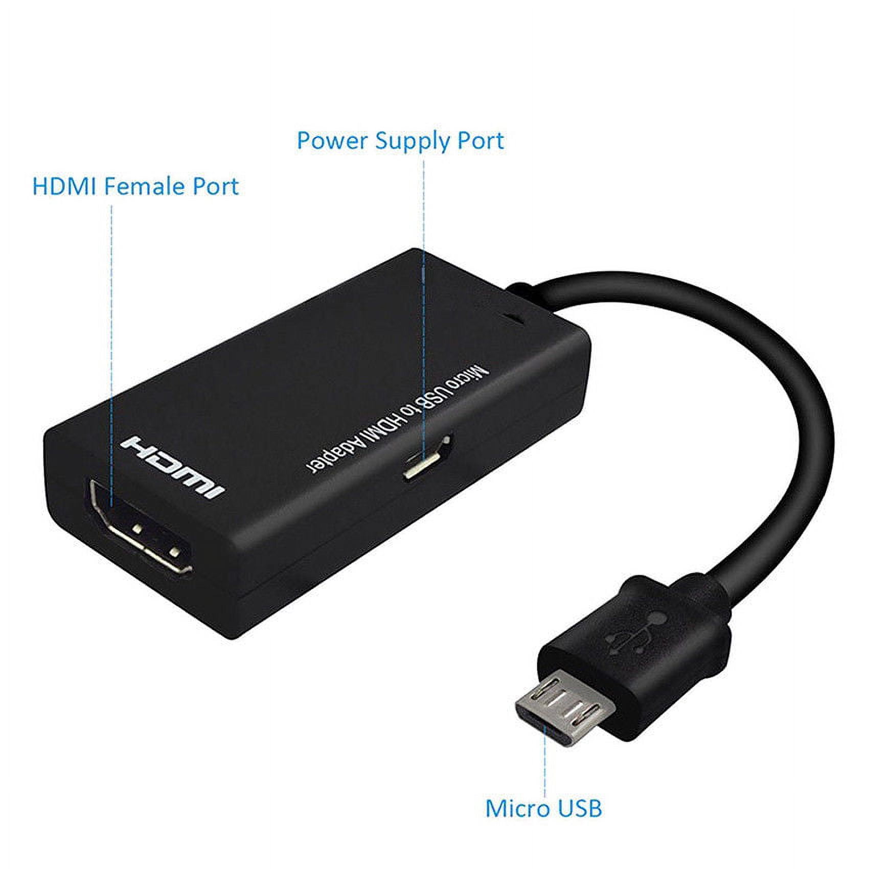 Câble universel MHL Micro USB vers HDMI Adaptateur TV HD 1080P pour  téléphones Android