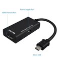 Universal MHL Micro USB To HDMI Cable 1080P HD TV Adapter For Android Phones