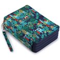 thumbnail image 2 of Colored Pencil Case- 200 Slots Pencil Holder Pen Bag Large Capacity Pencil Organizer with Handle Strap Handy Colored Pencil Box with Printing Pattern Jungle, 2 of 8
