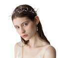 thumbnail image 2 of Wxqbjtam Wedding Bridal Floral Crystal Vine Headband Hair Halo Prom Headpiece Type 2, 2 of 9