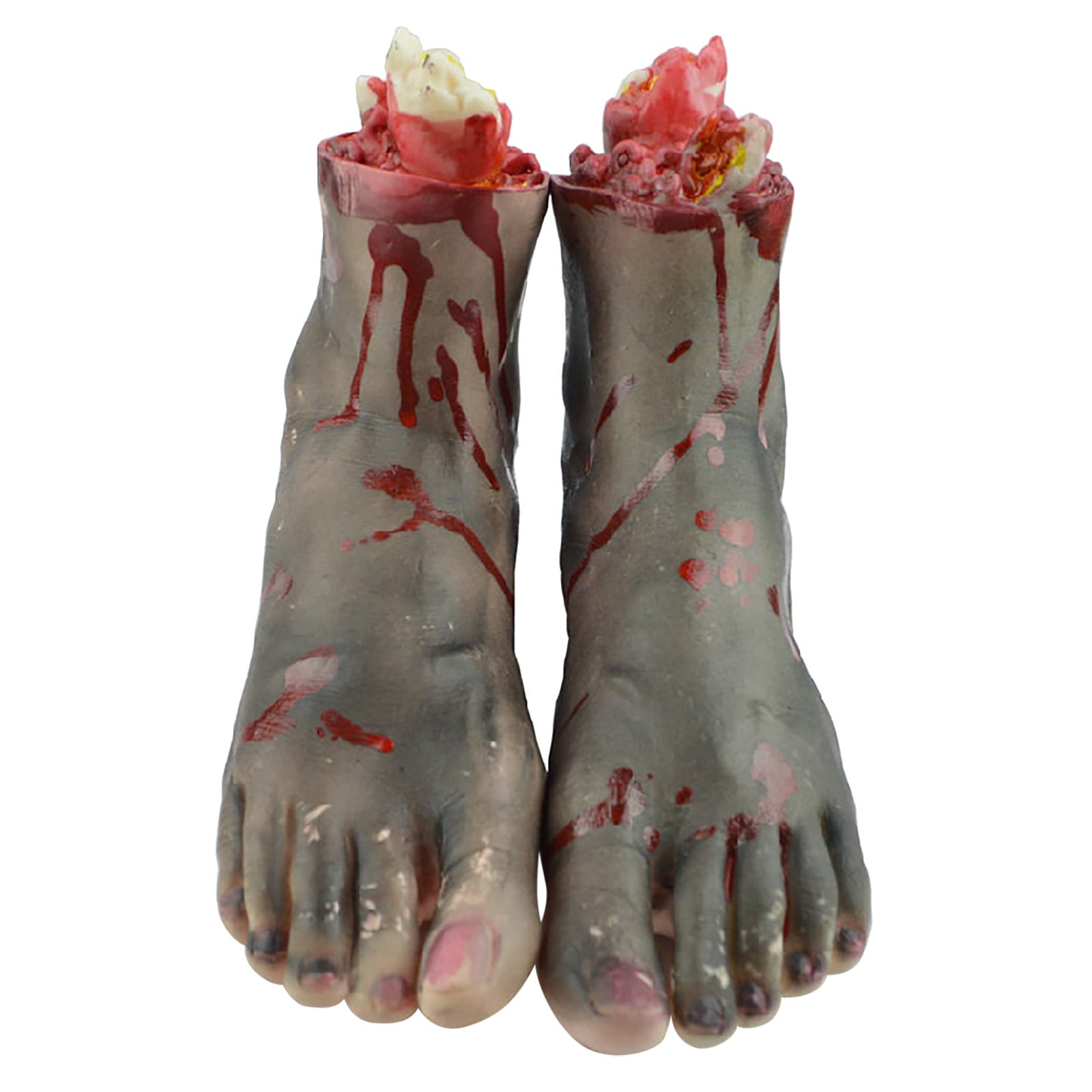 1Pair Bloody Horror Scary Halloween Props Fake Severed Arm Hand Haunted Decor US 