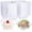 50, variant on 50 Pcs Clear Hinged Plastic Containers with Lids,Square To Go Containers,Disposable Clamshell Takeout Tray for Dessert,Cakes,Cookies,Salads,Pasta,Sandwiches