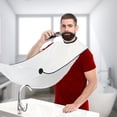 thumbnail image 3 of Tablier de Barbe pour Homme, Attrape-Barbe, Cape de Soins pour Hommes, Imperméable, Bavoir de Barbe pour Salle de Bain, Tissu pour Rasage, 3 of 8