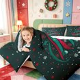 thumbnail image 4 of Manfei Cute Snowflake 7 Pieces Full Size Bedding Sets,Christmas Winter Festive Full Size Bed in a Bag,Xmas Reversible, 4 of 7