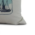 thumbnail image 2 of Simply Daisy, 16" x 16" Sea Tools, Geometric Print Outdoor Pillow, Ivory, 2 of 2