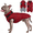 Red, variant on Kuoser Dog Winter Waterproof & Windproof Coat, Reflective Fleece Vest with Adjustable Buckle & Leash Hole for Small Dogs, Pink, M