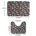 thumbnail image 3 of Yiaed Autumn Fox Owl Print Bathroom Mat Set 2 Pieces Mat Anti-Skid Pad Ultra Soft and Absorbent Bathroom Bath Mat Contour Bath Rugs for Toilet Base, 3 of 6
