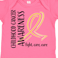 thumbnail image 4 of Inktastic Childhood Cancer Awareness- Fight, care, cure Boys or Girls Baby Bodysuit, 4 of 5