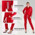 thumbnail image 6 of Red Fox Women's Slim-Fit Warm Comfy Fleece Jogger Sweatpants with Pockets - Athletic Running Workout Sports Pants, 6 of 6