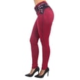 thumbnail image 3 of Fashion2Love Women's Juniors / Plus Colombian Design Butt Lift Push Up Mid Waist Skinny Jeans, 3 of 8
