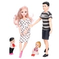 thumbnail image 3 of Juego de muñecas para papá, mamá embarazada, juego de muñecas familiares, encantador juego de muñecas para papá, mamá, familia, muñeca para papá, mamá embarazada, características líderes en la clase, 3 of 8