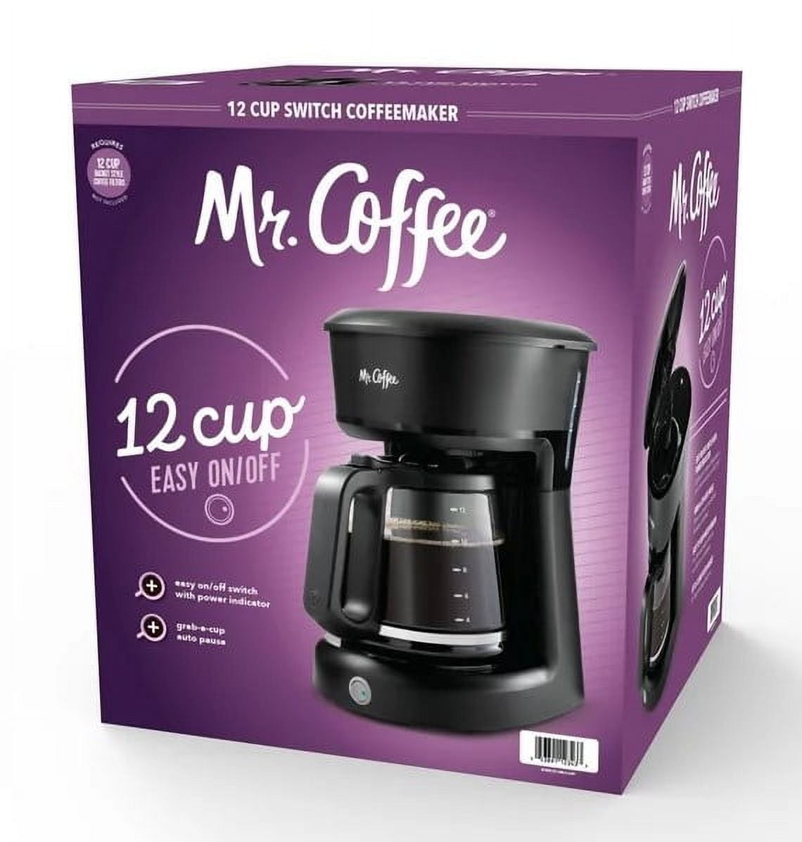 Mr. Coffee 12-Cup Switch Coffeemaker - Black 