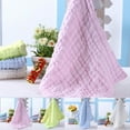 thumbnail image 3 of Soumake Soft Cotton Baby Infant Newborn Bathing Towel Washcloth Feeding Wipe Cloth Practical, 3 of 6