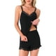 thumbnail image 1 of Conjuntos de pijama sin mangas para mujeres INSPIRE CHIC, con tirantes de encaje, conjunto de lencería de pantalones cortos L negro, 1 of 6