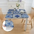 thumbnail image 2 of HAOXIT Square Fitted with Backing Square Table Cover Table Cloth Stain-Resistant Wipeable for Square Table white, 2 of 7