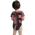 thumbnail image 3 of Yiaed Graphic Seal On Stripes Print Infant Climbing Short Sleeve Onesie One-Piece Baby Bodysuit Clothes 0-12 Months -6 Months, 3 of 6