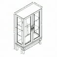 thumbnail image 4 of Tcbosik Modern Curio Cabinet with Lights and Glass Doors, Display Cabinet with Adjustable Shelves, Storage Cabinet for Living Room, White, 4 of 10