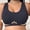 Black, variant on Plus Size Jelly Bras for Women Seamless Elastic Wireless Push up Full Coverage Minimizer Bralettes Widen Straps Cross Back Stretchy Supportve Breathable Daily Bras