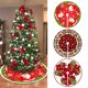 thumbnail image 4 of Falda de árbol de Navidad con muñeco de nieve y alce, decoración navideña para el hogar 2024, adorno de Papá Noel para árbol de Navidad, Año Nuevo 2025, 4 of 5