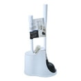 thumbnail image 5 of Mainstays Toilet Plunger & Brush with Caddy 3 Piece Set- White, 5 of 5