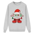 thumbnail image 4 of 2026 Christmas Matching Family Sweatshirts Xmas Funny Graphic Long Sleeve Holiday Pullover Tops Mommy Daddy And Me Festival Outfits, 4 of 4