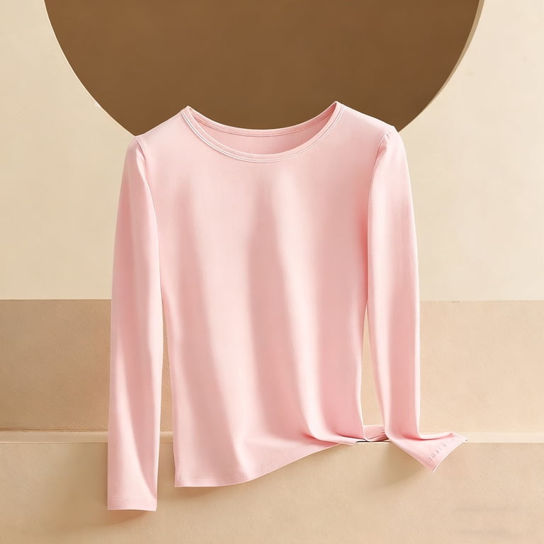 Women's Thin Warm Long Sleeve Undershirt - Fall & Winter Cotton