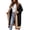 Black, variant on sicmoss Women's Red Color Block Vertical Striped Hooded Cardigan Open Front Oversized Long with Pockets