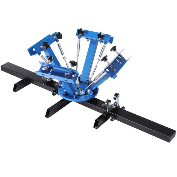 2-Station Rotary Screen Printer w/360° Rotation, 4-Color DIY T-Shirt Press, 21.2x17.7in Silk Screen Machine – Walmart